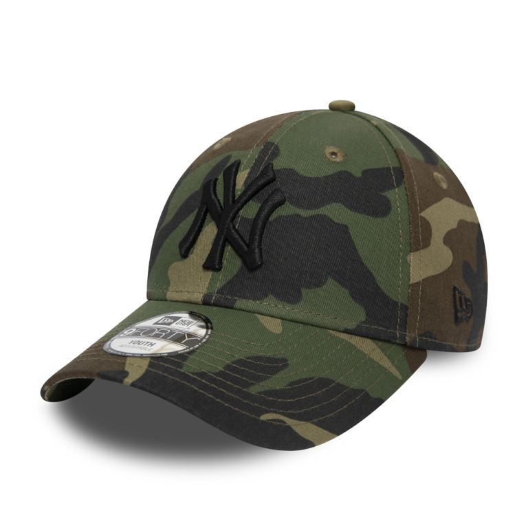 Gorras New Era 9forty Camuflados - New York Yankees Essential Kids 48375WTFA